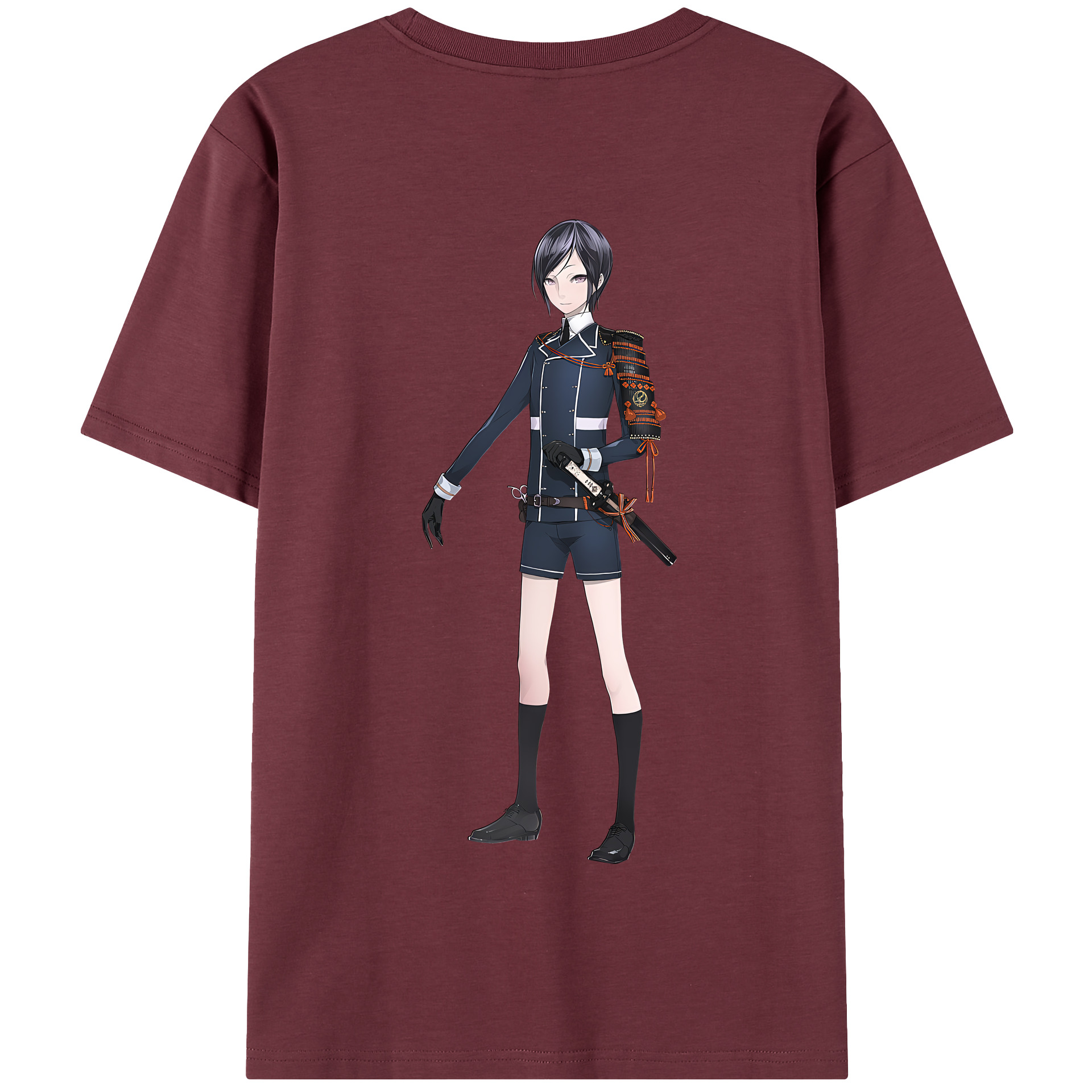 （画像用） 刀剣乱舞 Touken Ranbu 綿100％半袖Tシャツ（背面プリント）